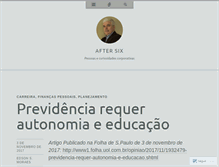 Tablet Screenshot of aftersix.com.br
